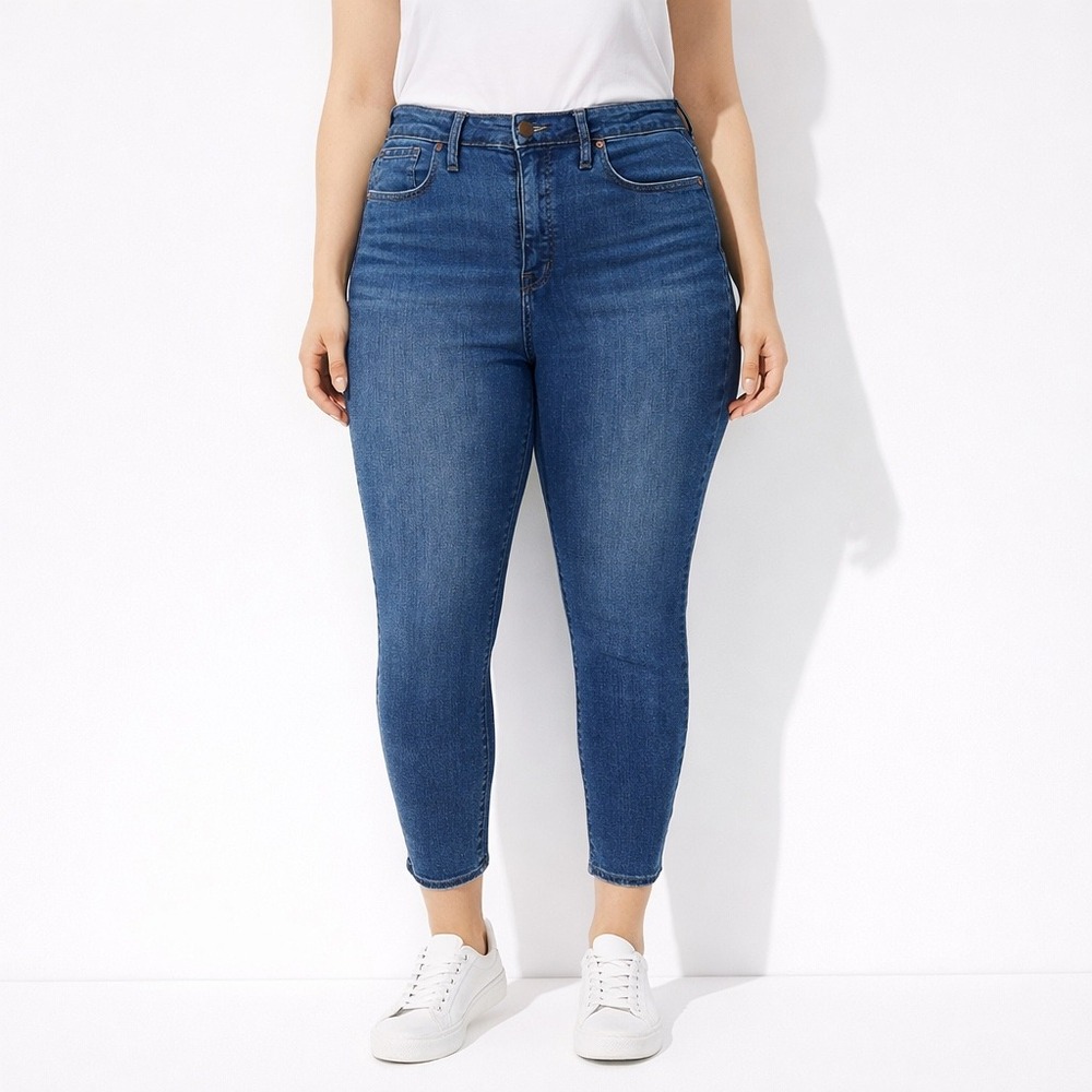Madewell Curvy High-Rise Skinny Crop Jeans Medium Wash Size 29 CKP452394698